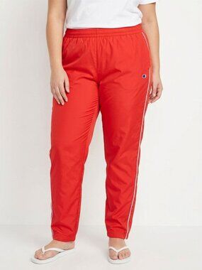 Champion Red Retro Track Pants Zipper Ankle Striped NWOT Plus Size 3X Athletic